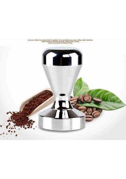 Alüminyum 51MM Stili 51 mm Gıda Sınıfı Malzeme Kahve Barista Espresso Düz Tamper Tabanı Şeffaf Gövde Alüminyum Kahve Pres Çekiç (Yurt Dışından) fırsatları