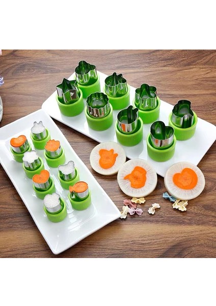 Q Tarzı Yıldız Kalp Şekli Sebze Kesici Plastik Saplı Taşınabilir Pişirme Araçları Paslanmaz Çelik Meyve Kesme Die Mutfak Aletleri (Yurt Dışından) modelleri