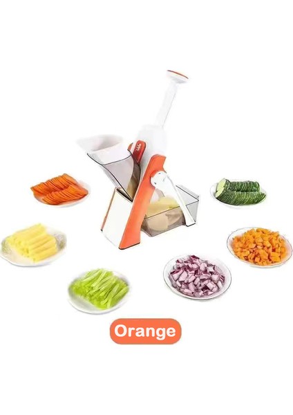 Turuncu Tarzı Evrensel Çok Fonksiyonlu Sebze Kesici Dilimleme Salata Kıyıcı Patates Dilimleme Patates Kızartması Kesici Pişirme Ev Mutfak Alet (Yurt Dışından)