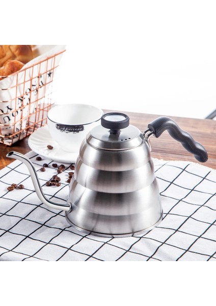 Açık Yeşil Tarzı Paslanmaz Çelik Filtreli Kahve Üzerine Dökün Kahve Kağıdı Tam Boynu Için Çaydanlık (Yurt Dışından) modelleri