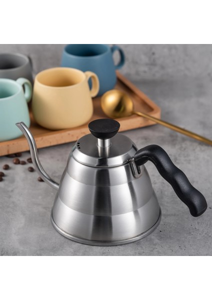 Açık Yeşil Tarzı Paslanmaz Çelik Filtreli Kahve Üzerine Dökün Kahve Kağıdı Tam Boynu Için Çaydanlık (Yurt Dışından) indirimleri