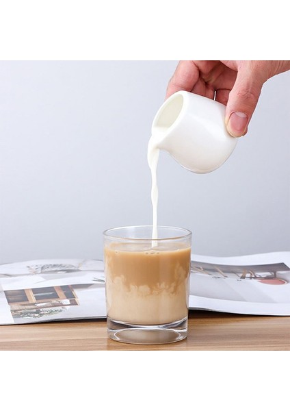 H Tarzı Şeker Kreması Süt Tencere Sürahi Seramik Baharat Kavanoz Kreması Konteyner Fincan Sofra Beyaz Mutfak Aletleri Süt Sürahisi Cof Ware (Yurt Dışından) fırsatları