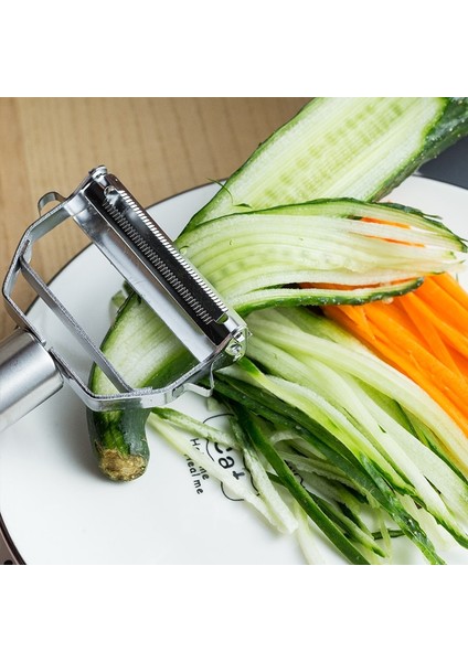 1 Adet Tarzı Paslanmaz Çelik Çok Fonksiyonlu Sebze Meyve Soyucu Jülyen Kesici Parçalayıcı Dilimleme Patates Salatalık Havuç Rende Mutfak Aracı (Yurt Dışından) fiyatları
