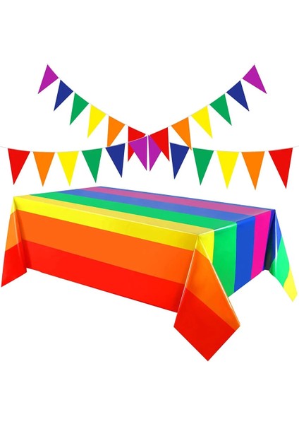 No.5 Tarzı 1 Bilgisayar Plastik Tek Kullanımlık Gökkuşağı Masa Örtüsü Doğum Günü Partisi Düğün Masa Örtüsü Silme Bezi Örtüsü Dikdörtgen Masa Örtüsü Dekorasyon (Yurt Dışından) fiyatları