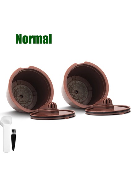 2 Normal Stil Icafilas Kapsül Dolce Gusto Yeniden Kullanılabilir Dolci Gusto Için Paslanmaz Mesh Filtre Doldurulabilir Kapsül Crema Plastik Kahve Filtresi (Yurt Dışından)