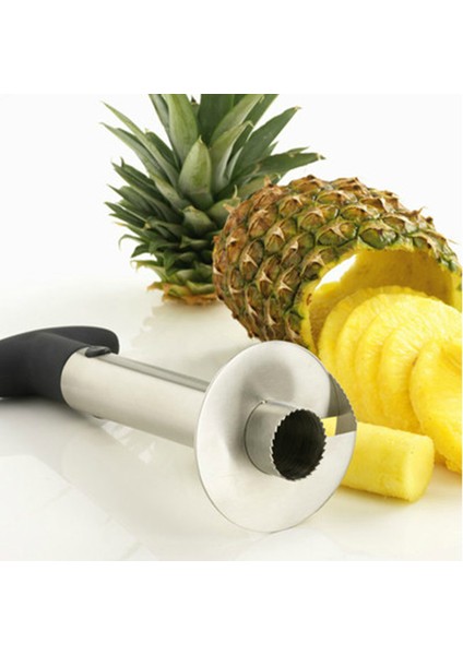 Siyah Stil Yeni Varış, Ananas Dilimleme Soyucu Kesici Parer Bıçağı Paslanmaz Çelik Mutfak Meyve Araçları Pişirme Araçları (Yurt Dışından) modelleri