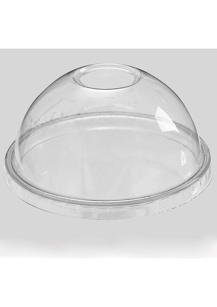 Kubbeli Kapaklar Stili 50 Parça Desenli 360ML ( 12OZ ) Bardaklar Tpe Plastik Kahve Fincanları Şeffaf, Tek Kullanımlık Çay Bardakları, Sodalar ve Karışık Içecekler (Yurt Dışından)