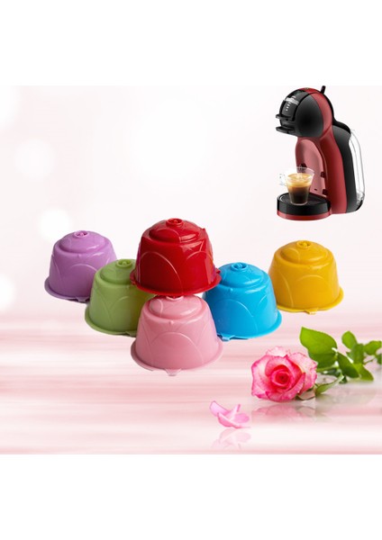 10YEŞIL Tarzı Yeniden Kullanılabilir Nespresso Kahve Kapsülü Filtreli Fincan Nespresso Dolce Gusto Için Doldurulabilir Kapak Kaşık Fırça Filtre Sepeti Yüksek (Yurt Dışından) modelleri