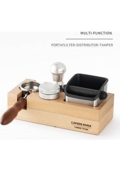 Siyah Stil mm Ahşap Kahve Filtresi Sabotaj Tutucu Kahve Knock Box Espresso Sabotaj Mat Standı Cafe Araçları Kahve Aksesuarları Barista Için (Yurt Dışından)