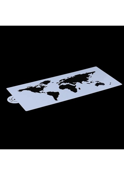 Dünya Haritası Tasarım Kek Stencil Plastik Kek Kenar Stencils Dıy Çizim Dantel Şablonu Kek Kalıbı Kek Dekorasyon Aracı Bakeware (Yurt Dışından)