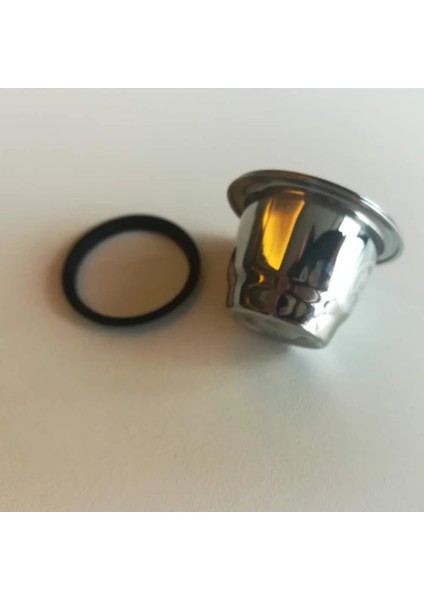 10 Adet Kapak Stili Icafilas Nespresso Filtresi Için Siyah Silikon O-Ringler Paslanmaz Çelik Doldurulabilir Kapsüller Gövde Bardak Kapağı Aksesuarı (Yurt Dışından)