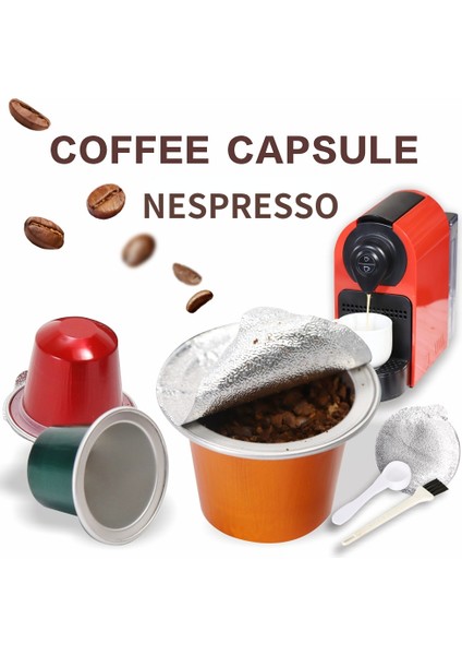 Yeşil Stil Doldurulabilir Nespresso Kapsül Tek Kullanımlık Pod Kahve Filtreleri Yapmak Için Sızdırmazlık Etiket Kapaklı Nespresso Kahve Kapsülü (Yurt Dışından) fiyatları