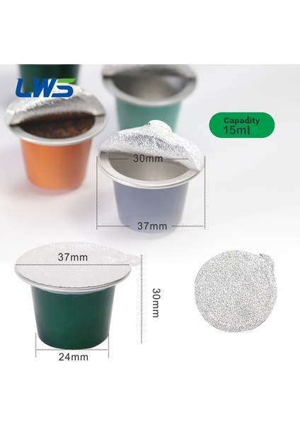 Yeşil Stil Doldurulabilir Nespresso Kapsül Tek Kullanımlık Pod Kahve Filtreleri Yapmak Için Sızdırmazlık Etiket Kapaklı Nespresso Kahve Kapsülü (Yurt Dışından) fırsatları