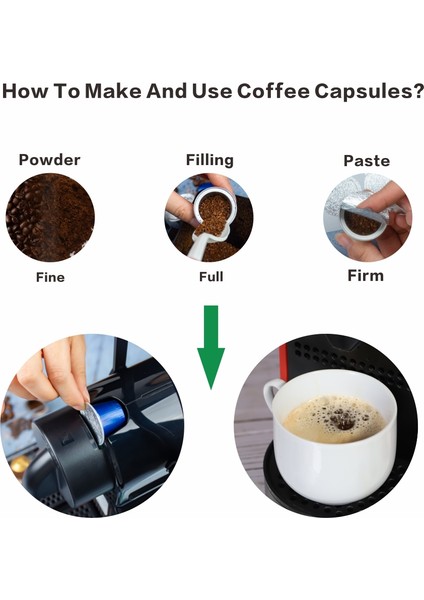 Yeşil Stil Doldurulabilir Nespresso Kapsül Tek Kullanımlık Pod Kahve Filtreleri Yapmak Için Sızdırmazlık Etiket Kapaklı Nespresso Kahve Kapsülü (Yurt Dışından) indirimleri