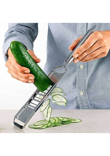 No.2 Tarzı Yeni Çok Sebze Dilimleme Paslanmaz Çelik Parçalayıcı Kesici Rende Dilimleme Ayarlanabilir Mutfak Aracı Soğan Lahana Değiştirilebilir Bıçak (Yurt Dışından) modelleri