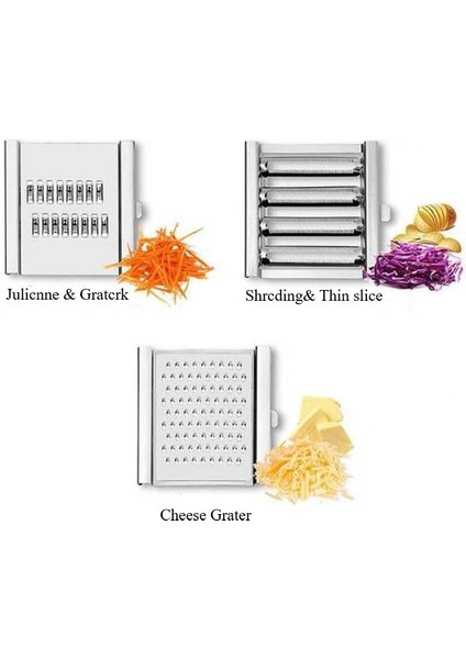 No.2 Tarzı Yeni Çok Sebze Dilimleme Paslanmaz Çelik Parçalayıcı Kesici Rende Dilimleme Ayarlanabilir Mutfak Aracı Soğan Lahana Değiştirilebilir Bıçak (Yurt Dışından) indirimleri