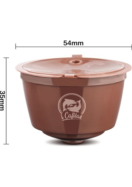 3cup Siyah Tarzı Dolce Gusto Crema Kahve Kapsül Filtreleri ile Uyumlu Yeniden Kullanılabilir Doldurulabilir Kahve Kapsül Fincan Gıda Sınıfı Plastik (Yurt Dışından) fiyatları