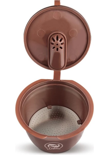 3cup Siyah Tarzı Dolce Gusto Crema Kahve Kapsül Filtreleri ile Uyumlu Yeniden Kullanılabilir Doldurulabilir Kahve Kapsül Fincan Gıda Sınıfı Plastik (Yurt Dışından) modelleri