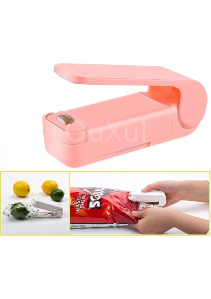 Pembe Tarzı Mutfak Aksesuarları Araçları Mini Taşınabilir Öğe Gıda Klipsi Kapama Makinesi El Basınçlı Isı Mühürleyen Ev Aperatif Çanta Eşyaları Alet (Yurt Dışından) fırsatları