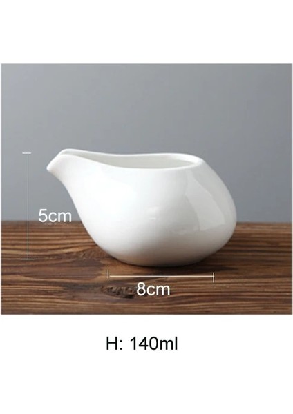 H 140ML Stili Iskandinav Beyaz Seramik Süt Sürahisi Köpüren Sürahi Fincan Cafe Çay Saati Barista Kahve Makinesi Araçları Cafeteira Kahve Gereçleri Latte Art (Yurt Dışından)