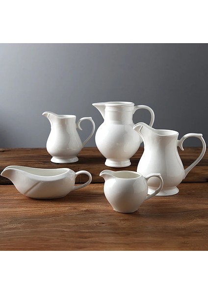 H 140ML Stili Iskandinav Beyaz Seramik Süt Sürahisi Köpüren Sürahi Fincan Cafe Çay Saati Barista Kahve Makinesi Araçları Cafeteira Kahve Gereçleri Latte Art (Yurt Dışından) fiyatları