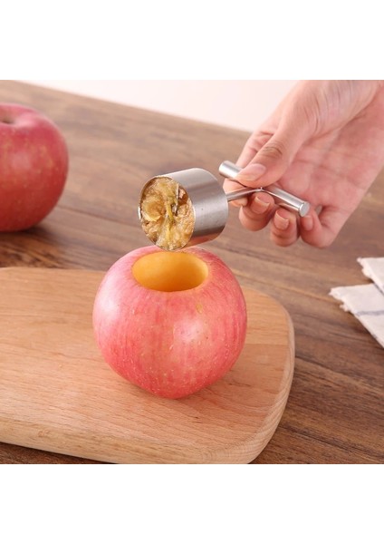 Küçük Stil Paslanmaz Çelik Elma Pirinç Kalıp Haşlanmış Kaya Şekeri Armut Büyük Çekirdek Çektirme Meyve Çekirdek Delik Kazıcı Sökücü Mutfak Aletleri (Yurt Dışından) modelleri