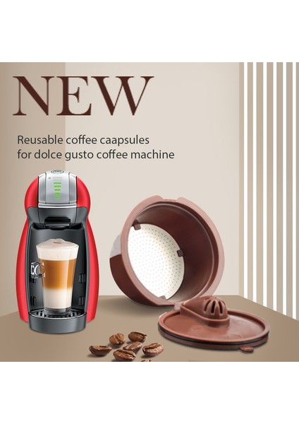 Sarı Stil Crema Kahve Kapsül Filtresi Yükseltme 3. Nesil Iki Renkli Dolce Gusto Cafeteira Doldurulabilir Yeniden Kullanılabilir Kahve Fincanı Sepetleri (Yurt Dışından) fiyatları