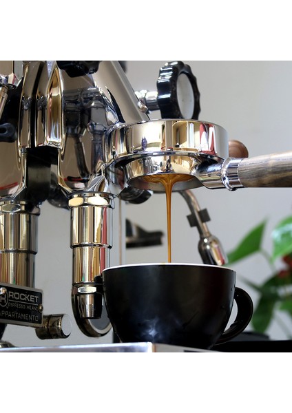 58MME61-2EAR-KAYIN Tarzı 58MM Paslanmaz Çelik Çift Kulak Kahve Makinesi Kolu Dipsiz Filtre Portafilter Evrensel Ahşap E61 Espresso Kahve Araçları (Yurt Dışından) fiyatları