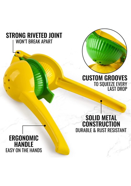 Sarı Stil Metal Limon Kireç Sıkacağı El Sıkacağı Limon Sıkacağı Max Ekstraksiyon Manuel Narenciye Sıkacağı El Basın Sıkacağı Mutfak Meyve Araçları (Yurt Dışından) fırsatları