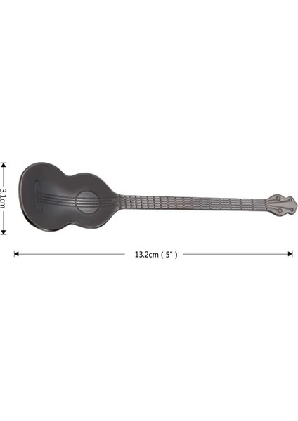 Gümüş Tarzı Obr Paslanmaz Çelik Gitar Şekli Kaşık Espresso Çay Karıştırma Karıştırma Servis Kaşığı Dondurma Kahve Kaşığı Mutfak Aksesuarları (Yurt Dışından) modelleri