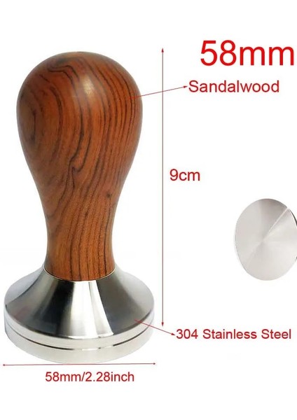 Ping Dış Müdahale 58MM Stili Kahve Sabotaj, Espresso Kahve Sabotaj, Espresso Sabotaj Alüminyum Alaşımlı Kahve Mat Paslanmaz Çelik Kahve Çekme Çiçek Fincan (Yurt Dışından)