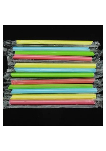 Büyük Saman Tarzı 100 Adet Ack Tek Kullanımlık Plastik Süt Çay Bardakları Içecek Suyu Bardakları Paket Servis Içme Paketi Özelleştirilmiş (Yurt Dışından)