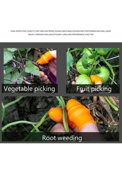 5.3cm Tarzı Tarımsal Yolma Cihazı Silikon Parmak Başparmak Bıçağı Parmak Karyolası ile Kesilmiş Sebze Bıçağı-L-Abux (Yurt Dışından) modelleri