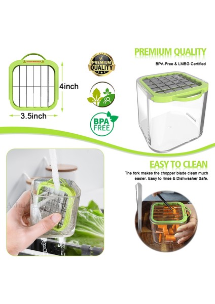 Yeşil Stil Çok Fonksiyonlu Sebze Kesici Manuel Sebze Dilimleme Havuç Patates Domates Soğan Chopper Dicer Salata Sebze Meyve Araçları (Yurt Dışından) fırsatları