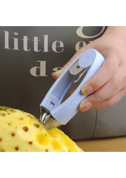 F2 Stili Ananas Bıçağı Soyucu Paslanmaz Çelik Soyma Ananas Artefaktı 304 Oluk Açma Klipsi Tohum Soyma Bıçağı Alet Klipsi Ev (Yurt Dışından)