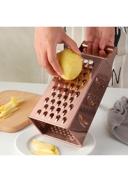 Şerit Tarzı Büyük 4 Taraflı Planya Paslanmaz Çelik Planya Sebze Kesici Kabuğu Kesici Meyve Zencefil Sarımsak Rende Pişirme Mutfak Aksesuarları (Yurt Dışından) fırsatları