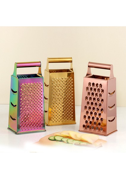 Şerit Tarzı Büyük 4 Taraflı Planya Paslanmaz Çelik Planya Sebze Kesici Kabuğu Kesici Meyve Zencefil Sarımsak Rende Pişirme Mutfak Aksesuarları (Yurt Dışından) indirimleri