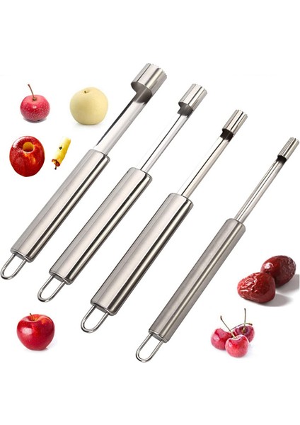3 Adetset Tarzı Yeni Paslanmaz Çelik Meyve Oyma Makinesi Kırmızı Tarihler Armut Elma Çekirdeği Kesici Bıçak Oyma Çok Fonksiyonlu Mutfak Çekirdek Kaldırılan Aletler (Yurt Dışından) fiyatları