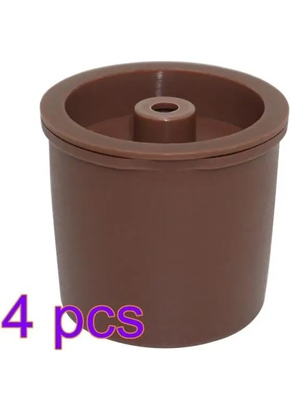 4 Adet Kahverengi Stil Illy Kahve Makinesi Için Doldurulabilir Plastik Kahve Kapsülleri Cafe 1 Adet Uyumlu Espresso Makinesi Kapsülleri Kahve Araçları Mutfak Gereçleri (Yurt Dışından)