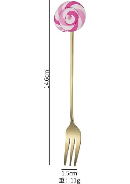 Altın Çatal 4 Tarzı Donut Tasarım Paslanmaz Çelik Kahve Kaşığı Meyve Çatalı Karıştırma Süt Çay Kaşığı Tatlı Meyve Kaşığı Mutfak Sofra 12CM (Yurt Dışından)