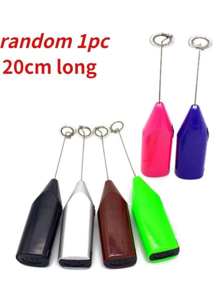 Rastgele Color-1pc Tarzı Elektrikli Süt Köpürtücü El Kahve Köpürtücü Köpürtücü Mikser Karıştırıcı Yumurta Çırpıcı Mini Süt Kahve Yumurta Karıştırma Aracı Mutfak Aleti (Yurt Dışından)