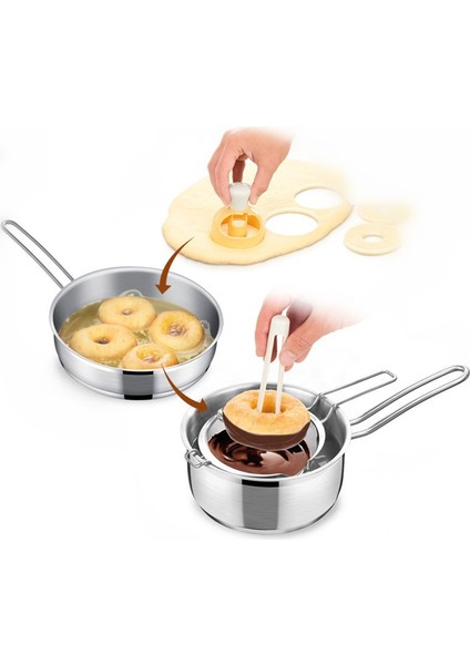 Sarı Tarzı Yaratıcı Mutfak Aksesuarları Alet Donut Kalıp Kesici Gıda Tatlılar Yapımcısı Malzemeleri Mutfak Pişirme Dekorasyon Araçları Cocina Bak. (Yurt Dışından) indirimleri