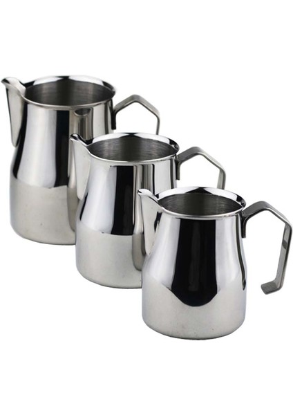 150ML Tarzı Paslanmaz Çelik Süt Köpürtme Sürahisi Kalın Kahve Süt Köpürtücü Kupalar Italya Latte Sanat Sürahi Süt Sürahi Frother Fincan ml (Yurt Dışından)