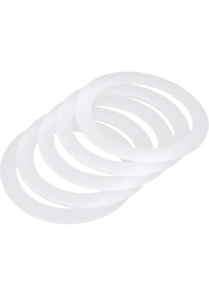 54 mm Tarzı 5 Adet Beyaz Yumuşak Esnek Yedek Silikon Contalar Yıkayıcılar Sızdırmazlık Halkaları Fincan Moka Ekspres Tencere ile Uyumlu (Yurt Dışından) indirimleri