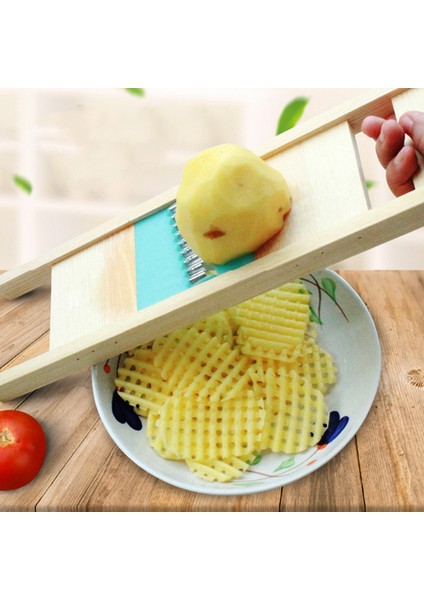 Turuncu Tarzı Ahşap Patates Izgara Dilimleyici Sebze Rende Oluklu Net Kıyıcı Kesici Dalga Bıçak Er Salata Mutfak Parçalayıcı Soyucu Ezici (Yurt Dışından) modelleri