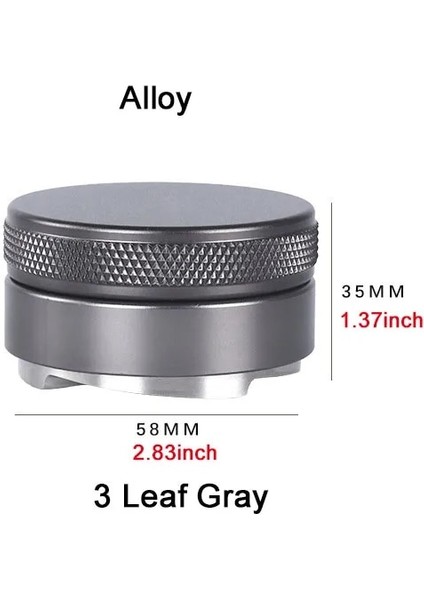 58 mm Gri Alaşım Stili 304 Paslanmaz Çelik Kahve Sabotaj Kahve Distribütörü Kahve Tozu Çekiç Özelleştirilmiş Kahve Gereçleri Kahve Sabotajları (Yurt Dışından)