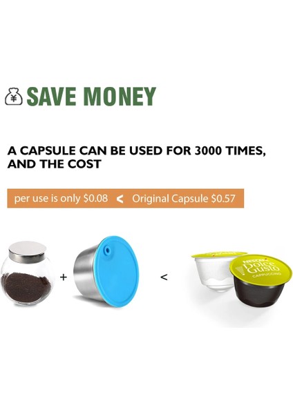 Altın Tarzı Dolce Gusto Için Doldurulabilir Kahve Kapsülü Yeniden Kullanılabilir Paslanmaz Çelik Filtre Fincan Nescafe Kahve Makinesi Crema Maker Için (Yurt Dışından) fiyatları