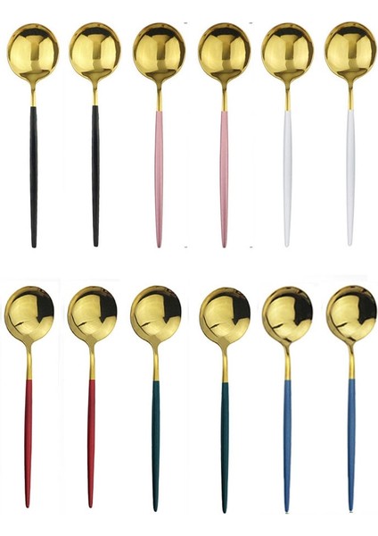 6 Adet Beyaz Gümüş Tarzı 6 Adet Çay Kaşığı Cilalı Karıştırma Kahve Kaşığı Tatlı Dondurma Paslanmaz Çelik Kaşık Mutfak Aksesuarları Sofra Takımı (Yurt Dışından) indirimleri