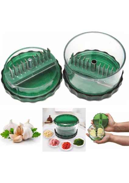 Yeşil Tarzı Sarımsak Presi Kıyıcı Zencefil Kıyma Sarımsak Rende Mini Taşınabilir Abs Paslanmaz Çelik Sarımsak Presi Kıyıcı Dilimleme El Baskı Grin (Yurt Dışından) modelleri