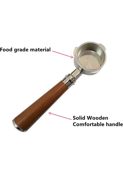 Ekran 53X150X1.7MM Stili Portafilter Sage Breville Sepetli Sol Için Dipsiz Filtre Tutucu 바텀리스 Kahve Makinesi (Yurt Dışından) fiyatları